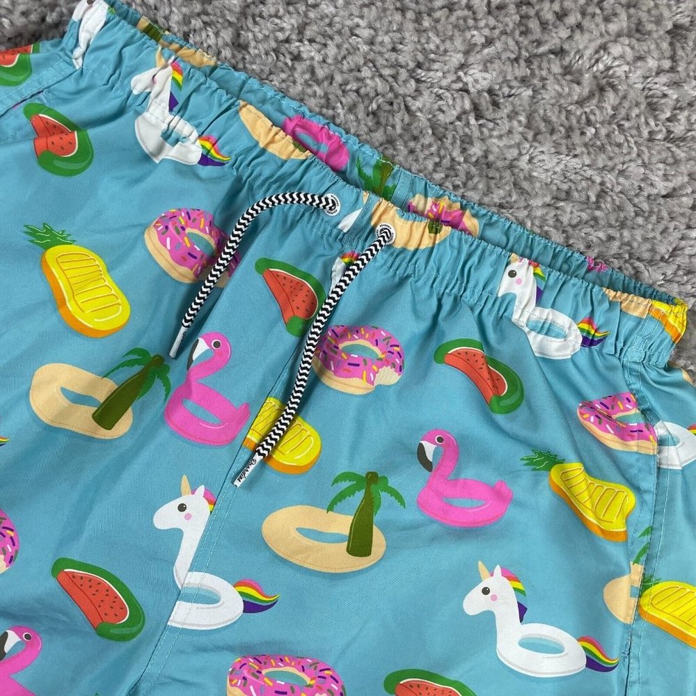 Boardies Apparel Swim Trunks Men's Size XL Inflatables Mesh Lining Quick Dry